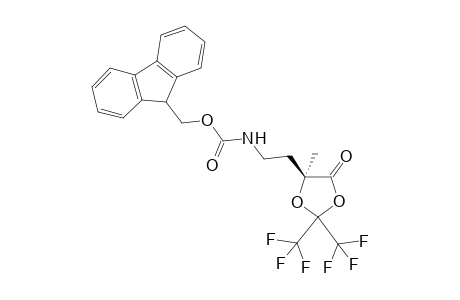 (5S)-5-[2-(9-FLUORENYLMETHOXYCARBONYLAMINO)-ETHYL]-2,2-BIS-(TRIFLUOROMETHYL)-5-METHYL-1,3-DIOXOLAN-4-ONE