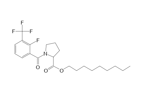 L-Proline, N-(2-fluoro-3-trifluoromethylbenzoyl)-, nonyl ester