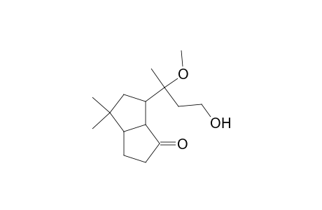 8.alpha.-(3-hydroxy-1-methoxy-1-methyl)propyl-6,6-dimethyl-1.alpha.,5.alpha.-bicyclo(3.3.0)octan-2-One