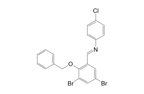 4-Chlorobenzene, 2-benzyloxy-3,5-dibromobenzylidenamino-
