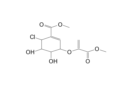 1-CYCLOHEXENE-1-CARBOXYLIC ACID, 6-CHLORO-4,5-DIHYDROXY-3-[[1-(METHOXYCARBONYL)ETHENYL]OXY]-METHYL ESTER