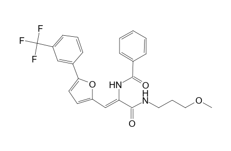 N-((Z)-1-{[(3-methoxypropyl)amino]carbonyl}-2-{5-[3-(trifluoromethyl)phenyl]-2-furyl}ethenyl)benzamide