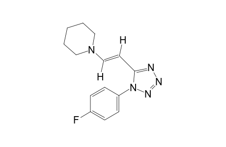 trans-1-(p-fluorophenyl)-5-(2-piperidinovinyl)-1H-tetrazole