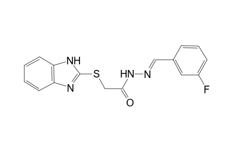 2-(1H-benzimidazol-2-ylsulfanyl)-N'-[(E)-(3-fluorophenyl)methylidene]acetohydrazide