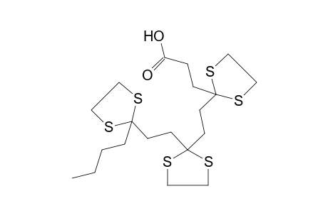 4,7,10-TRIOXOTETRADECANOIC ACID, TRIS(CYCLIC ETHYLENE MERCAPTOLE)