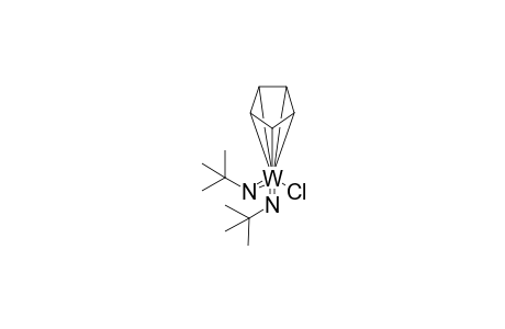 bis(t-butylimido)- chloro-[.eta.(5)-cyclopentadienyl] tungstene (VI)