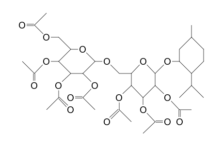 (1R,3R,4S)-P-Menthan-3-yl O-B-D-glucopyranosyl-(1->6)-B-D-glucopyranoside heptaacetate