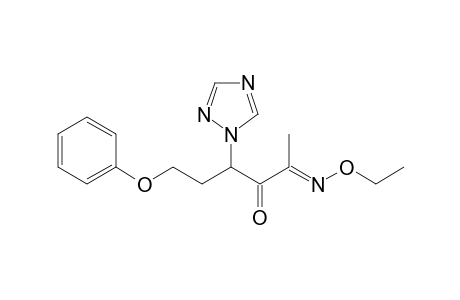 2,3-Hexanedione, 6-phenoxy-4-(1H-1,2,4-triazol-1-yl)-, 2-(O-ethyloxime)