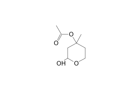 ACETIC ACID, 4-METHYL-2-OXO-TETRAHYDRO-PYRAN-4-YL ESTER