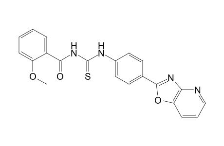 N-(2-methoxybenzoyl)-N'-(4-[1,3]oxazolo[4,5-b]pyridin-2-ylphenyl)thiourea