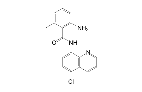 2-Amino-N-(5-chloroquinolin-8-yl)-6-methylbenzamide