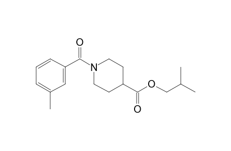 Isonipecotic acid, N-(3-methylbenzoyl)-, isobutyl ester