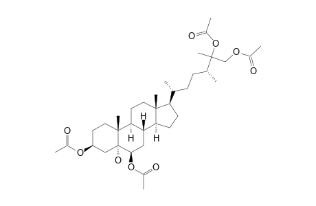 (24S)-ERGOSTANE-3-BETA,5-ALPHA,6-BETA,25-ZETA,26-PENTAOL-3,6,25,26-TETRAACETATE