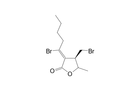 cis-.alpha.(E)-(1-Bromoethylidene)-.beta.-(bromomethyl)-.gamma.-methyl-.gamma.-butyrolactone