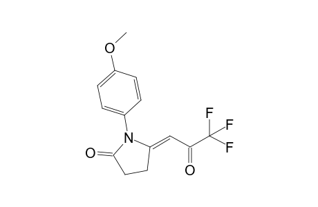 1-(4'-METHOXYPHENYL)-5-(3,3,3-TRIFLUORO-2-OXO-PROPYLIDENE)-PYRROLIDIN-2-ONE