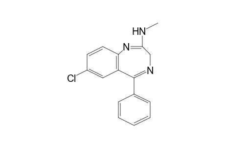 7-Chloro-N-methyl-5-phenyl-3H-1,4-benzodiazepin-2-amine