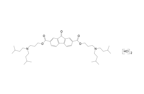 9-oxofluorene-2,7-dicarboxylic acid, bis[3-diisopentylamino)propyl]ester, dihydrochloride