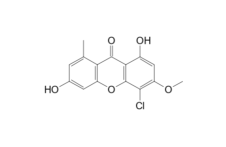 4-Chloro-1,6-dihydroxy-3-methoxy-8-methyl-9H-xanthen-9-one