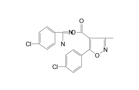 p-chloro-O-{[5-(p-chlorophenyl)-3-methyl-4-isoxazolyl]carbonyl}benzamidoxime