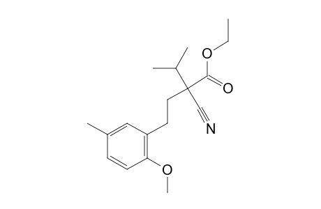 2-CYANO-2-ISOPROPYL-4-(6-METHOXY-m-TOLYL)BUTYRIC ACID, ETHYL ESTER