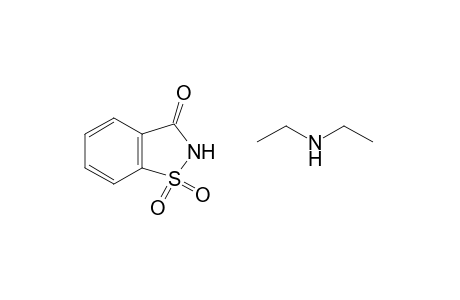 1,2-benzisothiazolin-3-one, 1,1-dioxide, compound with diethylamine(1:1)