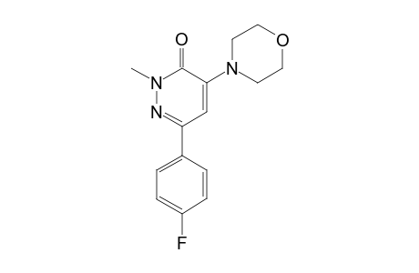 2-Methyl-4-(morpholin-4-yl)-6-(4-fluorophenylpyridazin-3(2H)-one