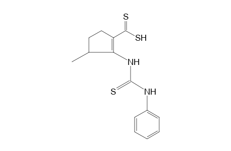 dithio-3-methyl-2-(3-phenyl-2-thioureido)-1-cyclopenten-1-carboxylic acid