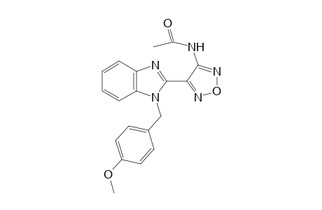 Acetamide, N-[4-[1-(4-methoxybenzyl)-1H-benzoimidazol-2-yl]furazan-3-yl]-