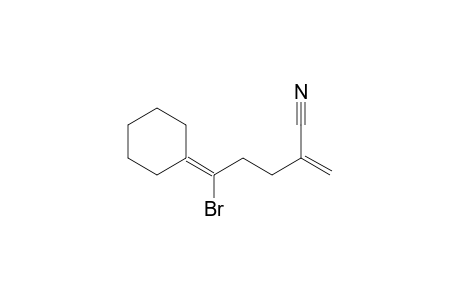5-Bromo-5-cyclohexylidene-2-methylenepentanenitrile