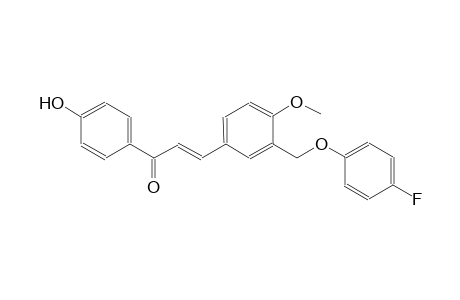 (2E)-3-{3-[(4-fluorophenoxy)methyl]-4-methoxyphenyl}-1-(4-hydroxyphenyl)-2-propen-1-one