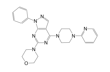 6-(4-morpholinyl)-1-phenyl-4-[4-(2-pyridinyl)-1-piperazinyl]-1H-pyrazolo[3,4-d]pyrimidine
