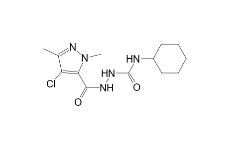 2-[(4-chloro-1,3-dimethyl-1H-pyrazol-5-yl)carbonyl]-N-cyclohexylhydrazinecarboxamide