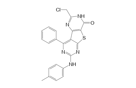 2-Chloromethyl-3H-7-p-tolylamino-4-oxo-9-phenylpyrimido[4',5':4,5]thieno[2,3-d]pyrimidine