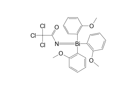 [(TRICHLOROACETYL)-IMINO]-TRIS-(2-METHOXYPHENYL)-LAMBDA(5)-BISMUTHANE