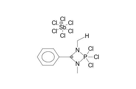 1,3-DIMETHYL-2,2,2-TRICHLORO-4-PHENYL-1,3,2LAMBDA5-DIAZAPHOSPHETIDINIUM HEXACHLOROANTIMONATE