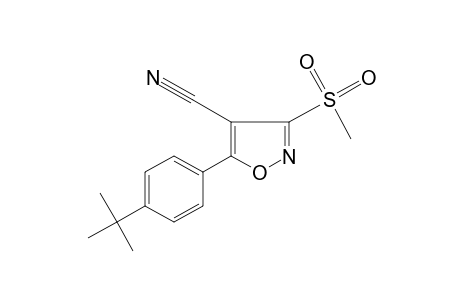5-(p-tert-butylphenyl)-3-(methylsulfonyl)-4-isoxazolecarbonitrile