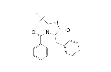 2-tert-Butyl-3-(phenylcarbonyl)-4-(phenylmethyl)-1,3-oxazolidin-5-one