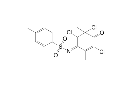 4-methyl-N-[(1Z)-3,5,6-trichloro-2,5-dimethyl-4-oxo-2-cyclohexen-1-ylidene]benzenesulfonamide