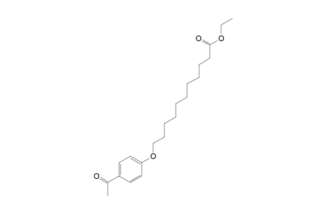 11-(p-acetylphenoxy)undecanoic acid, ethyl ester