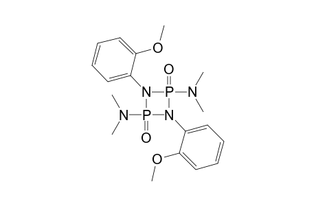 2,4-bis(dimethylamino)-1,3-bis(o-methoxyphenyl)-1,3,2,4-diazadiphosphetidine, 2,4-dioxide