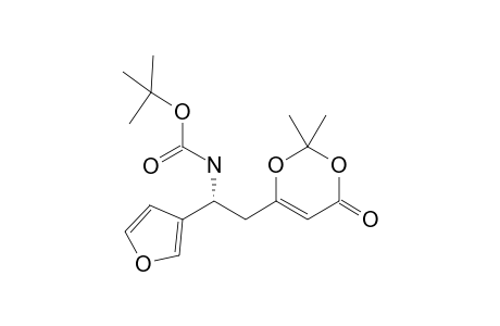 Tert-butyl (R)-(2-(2,2-dimethyl-4-oxo-4H-1,3-dioxin-6-yl)-1-(furan-3-yl)ethyl)carbamate