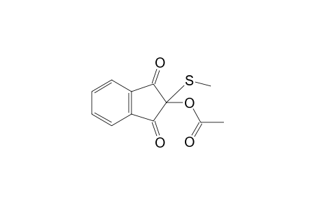 1,3-INDANDIONE, 2-HYDROXY-2-/METHYL- THIO/-, ACETATE