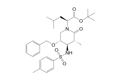 (3R,4R,5R)-5-Benzyloxy-3-methyl-N-[(1S)-1-(tert-butoxycarbonyl)-3-methylbutyl]-4-(p-toluenesulfonamido)piperidin-2-one