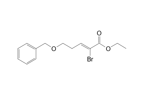 (Z)-2-bromo-5-phenylmethoxy-2-pentenoic acid ethyl ester