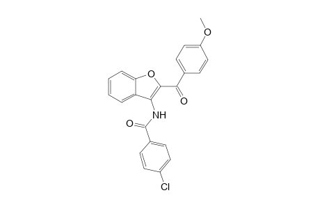 4-chloro-N-[2-(4-methoxybenzoyl)-1-benzofuran-3-yl]benzamide