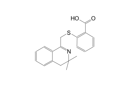 2-{[(3,3-dimethyl-3,4-dihydro-1-isoquinolinyl)methyl]sulfanyl}benzoic acid