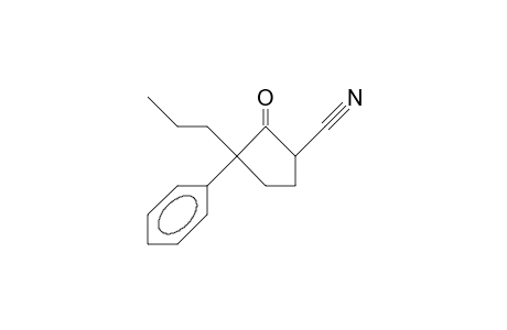 2-oxo-3-phenyl-3-propylcyclopentanecarbonitrile