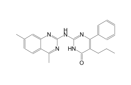 4(3H)-pyrimidinone, 2-[(4,7-dimethyl-2-quinazolinyl)amino]-6-phenyl-5-propyl-