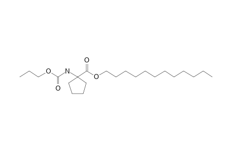 1-Aminocyclopentanecarboxylic acid, N-propyloxycarbonyl-, dodecyl ester