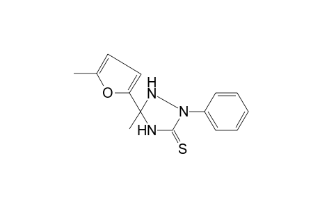 5-Methyl-5-(5-methyl-2-furyl)-2-phenyl-1,2,4-triazolidine-3-thione